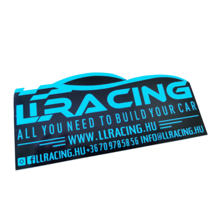 LLRacing Car Sticker - English - 20x9cm