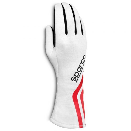 Sparco LAND CLASSIC FIA Approved Race Gloves - White/Red - 001358..ECRS