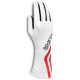 Sparco LAND CLASSIC FIA Approved Race Gloves - White/Red - 001358..ECRS