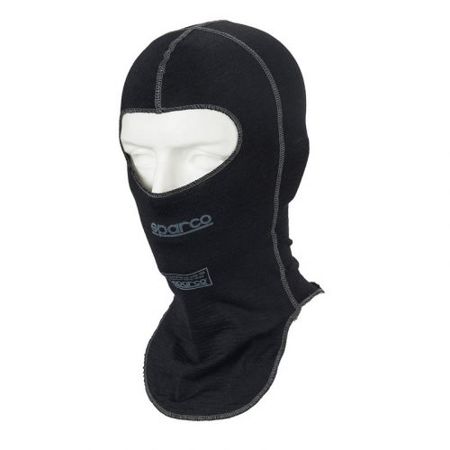 Sparco Shield RW-9 FIA Approved Balaclava - Black - 001494NR