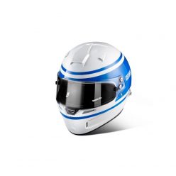   Sparco AIR PRO 1977 RF-5W FIA Approved Full-Face Racing Helmet - White-Blue - 003345AZ