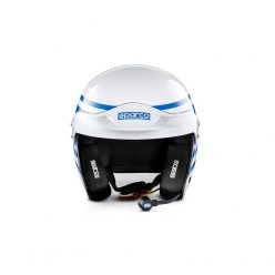   Sparco PRO 1977 RJ-3i FIA Approved Racing Helmet, W/ Intercom - White-Blue - 003367AZ