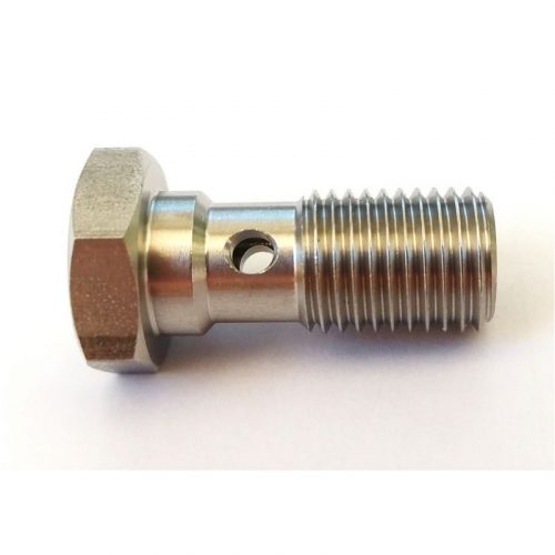 Goodridge AN4 Banjo Bolt Single 7/16 x 20, Stainless Steel - 775-04C