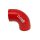 Silicone Hose 90 Degree Reducer TurboWorks 51-67mm, Red