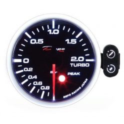   DEPO RACING PEAK 52mm Gauge - Turbo Boost Pressure Meter (Electrical, -1 - 2 BAR)