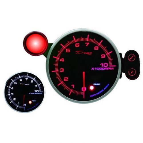 DEPO RACING PK 115mm - Tachometer ( REV Counter) (10000rpm)