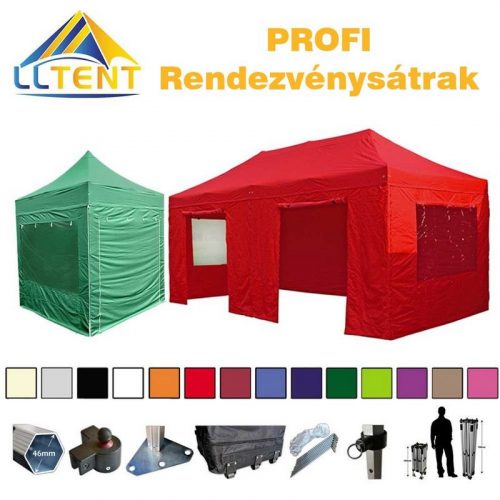 LLTent PROFI Pop-Up Tent with Side Wall - Green (3308c)