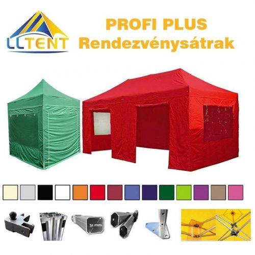 LLTent PROFI PLUS Pop-Up Tent with Side Wall - Green (3308c)