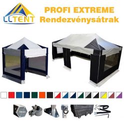   LLTent PROFI EXTREME Pop-Up Tent with Side Wall - Silver / Black (427c)