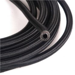 AN6 Fibre Braided Hose - Black Nylon 