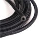 AN6 Fibre Braided Hose - Black Nylon 