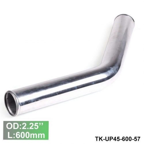 Aluminium Pipe 45 Degree Elbow - Diameter 57mm / 2.25" - Lenght 600mm