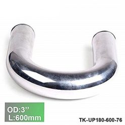   Aluminium Pipe 180 Degree Elbow - Diameter 76mm / 3" - Lenght 600mm