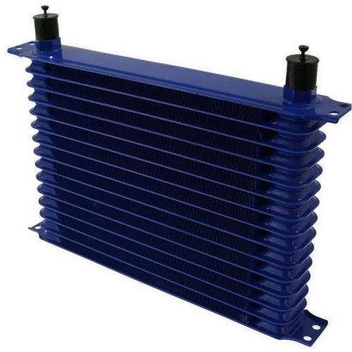 Race Line Oil Cooler 15 Row AN10 - Blue