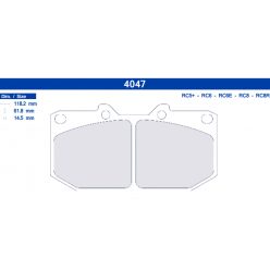 CL Brakes (Carbone Lorraine) Brake Pads - 4047RC5+