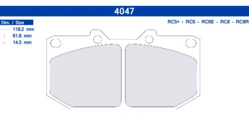 CL Brakes (Carbone Lorraine) Brake Pads - 4047RC5+