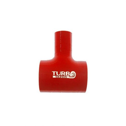 Silicone Hose T-Piece ID=32mm  TurboWorks 63mm, Red