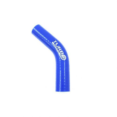 Silicone Hose 45 Degree Elbow TurboWorks 57mm, Blue