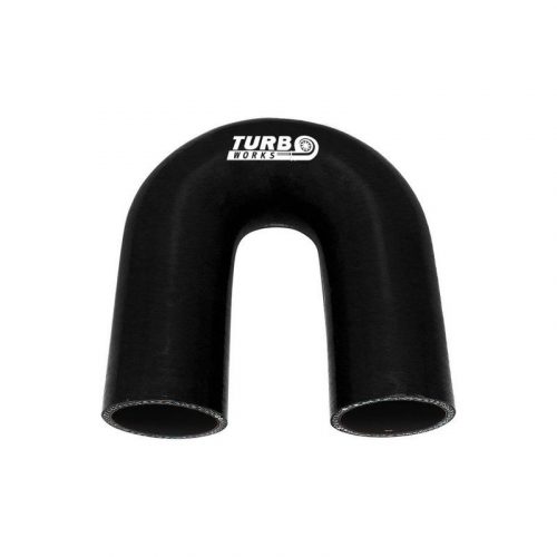 Silicone Hose 180 Degree Elbow TurboWorks 40mm, Black