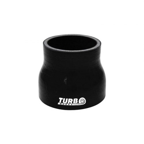 Silicone Hose Straight Reducer TurboWorks 15-25mm, Black