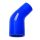 Silicone Hose 45 Degree Reducer TurboWorks 63-76mm, Blue