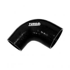 Silicone Hose 90 Degree Reducer TurboWorks 45-51mm, Black