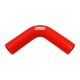 Silicone Hose 90 Degree Elbow XL TurboWorks 35mm, Red