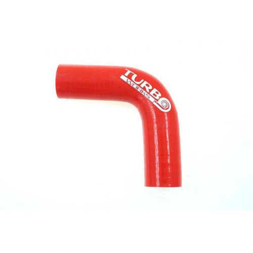 Silicone Hose 90 Degree Elbow XL TurboWorks 84mm, Red