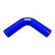 Silicone Hose 90 Degree Elbow XL TurboWorks 10mm, Blue