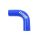 Silicone Hose 90 Degree Elbow XL TurboWorks 84mm, Blue