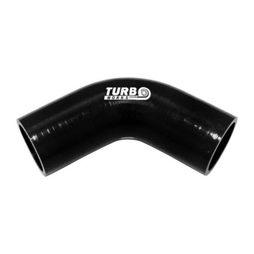 Silicone Hose 67 Degree Elbow TurboWorks 12mm, Black