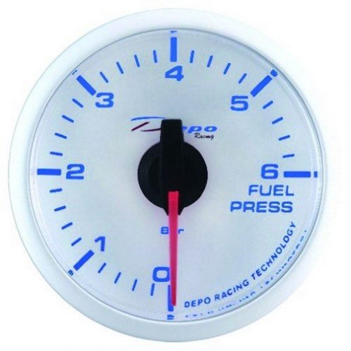 DEPO RACING WBL 52mm Gauge - Fuel Pressure Meter