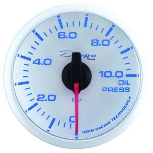 DEPO RACING WBL 52mm Gauge - Oil Pressure Meter