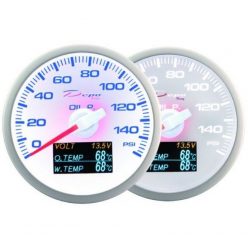   DEPO RACING WBL 4in1 60mm Gauge- Oil Pressure, Volt, Oil Temperature, Water Temperature Meter