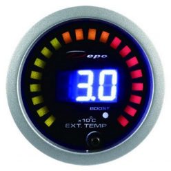   DEPO RACING LED 2in1 52mm Gauge - Exhaust Temperature, Turbo Boost Pressure Meter