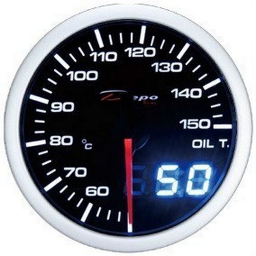 DEPO RACING DUAL 60mm Gauge - Oil Temperature Meter