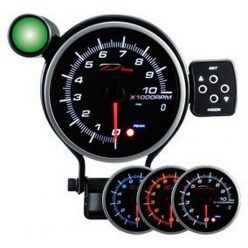   DEPO RACING PK DUAL 95mm - Tachometer ( REV Counter) (10000rpm)