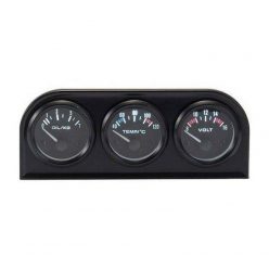   KET CLASSIC 3in1 Gauge - 52MM - Volt + Water Temperature + Oil Pressure Meter