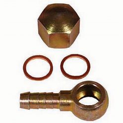   Sytec Banjo Fitting & Nut for Bosch and Walbro Fuel Pumps (8mm) - EFPA2201