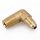 Turbocharger Compressor Brass Boost Nipple Hose Fitting Turbo 1/4''Male NPT 90 Degree