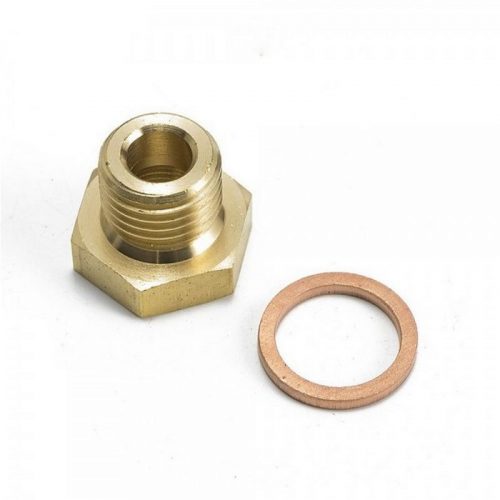 Pressure Temp Gauge Sender Adapter 1/8" NPT To M14x1.5 Male With A Crush Washer