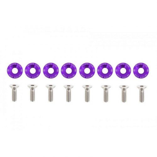 Universal Screw M6x1.0 15mm D1 Purple