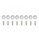 Universal Screw M6x1.0 15mm D1 Silver