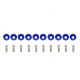 Universal Screw M6x1.0 15mm JDM Blue