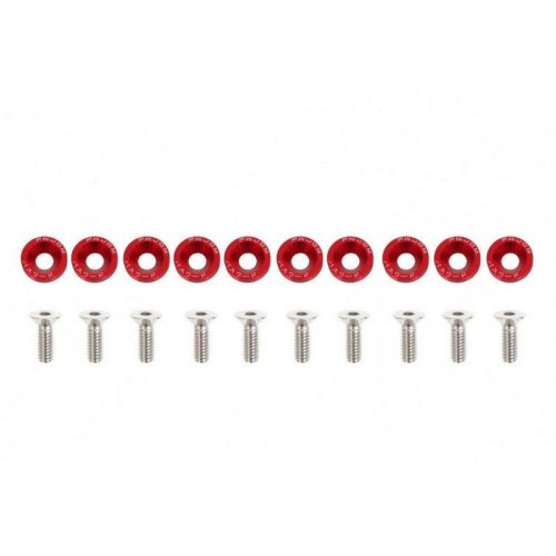 Universal Screw M6x1.0 15mm JDM Red