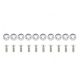 Universal Screw M6x1.0 15mm JDM Silver