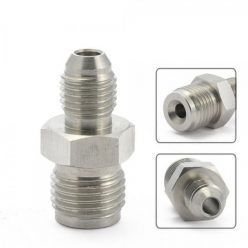   Straight AN-Inverted Flare Adapter (AN3 [3/8-24] Male to 9/16-18 SAE Thread, Stainless Steel)