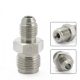 Straight AN-NPT Adapter (AN3 [3/8-24] Male - 1/2-20 SAE Male, Stainless Steel)