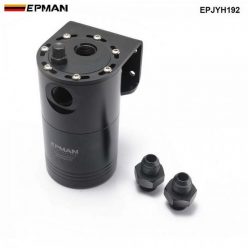   EPMAN Universal Aluminium Oil Catch Tank with Internal Filter - Black