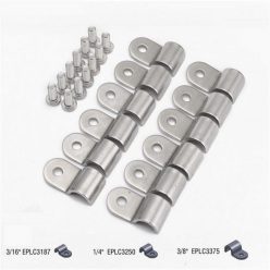 Stainless Steel Line Clamps (12pcs)